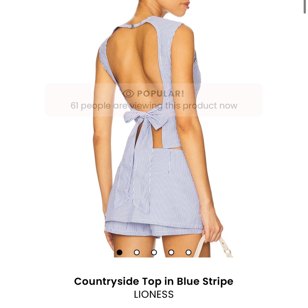 Revolve Lioness Blue Stripe 2 Piece Set